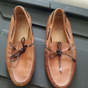 Peter Millar Tan Leather Men's Loafers